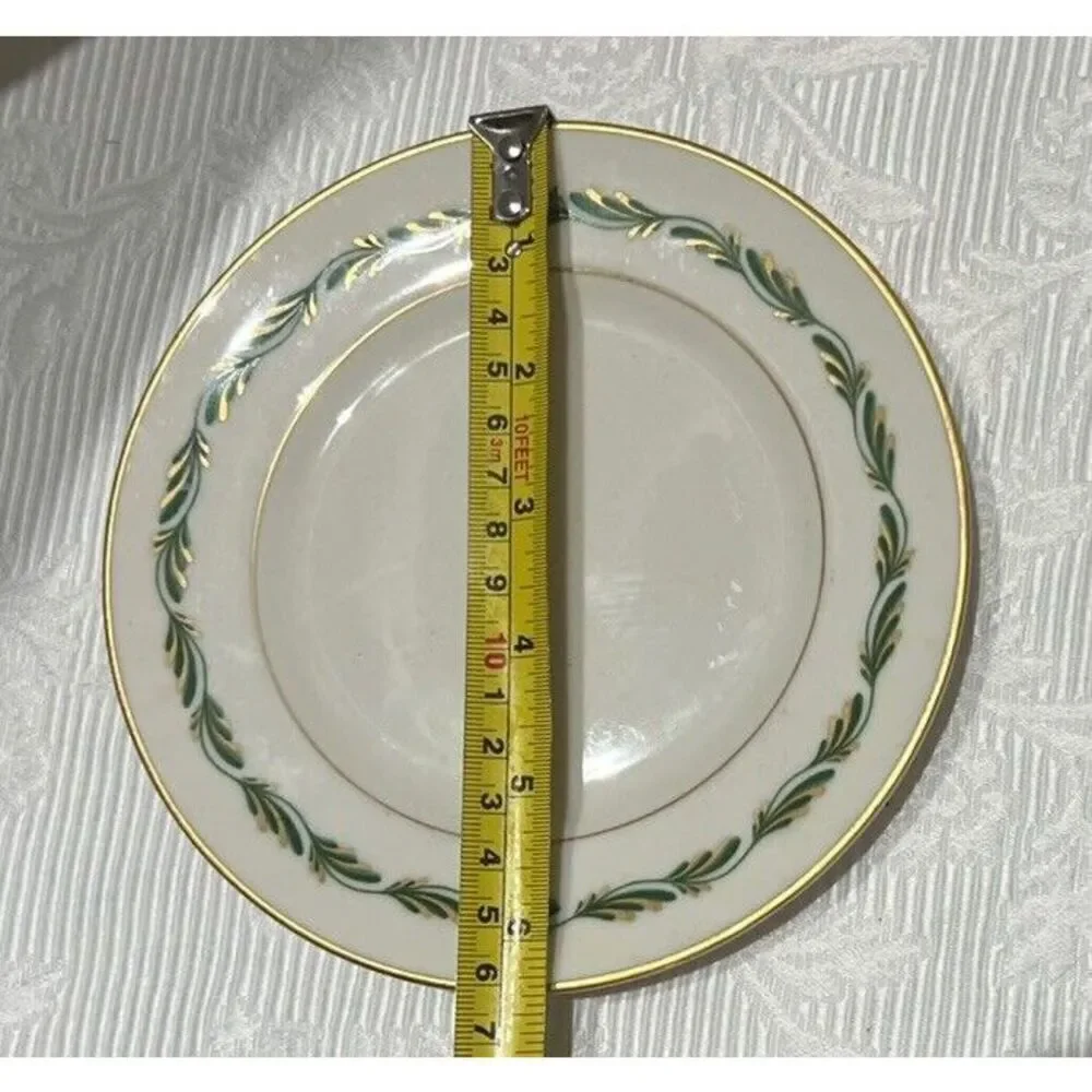 Franciscan Pottery Fine China Arcadia Green Salad & Bread Plate 8.5” & 6.5”‎ Vtg